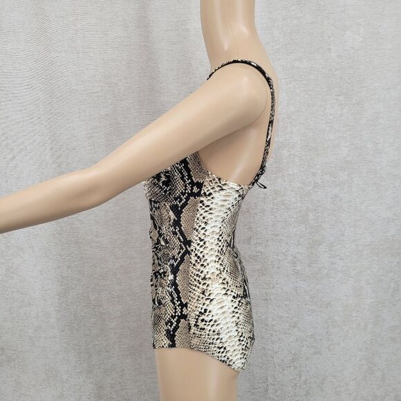 Bond Eye Nip Tuck Snakeskin Snake Print One Piece Swimsuit - Picture 4 of 11